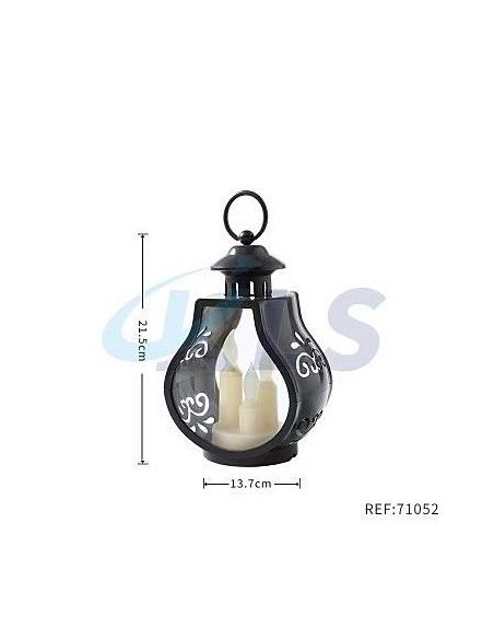 FAROL OSCURO LED TRES VELAS