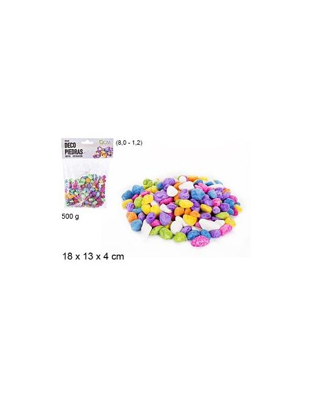 PIEDRAS DECORACION COLORES 500gr PIEDRAS DECORACION COLORES 500gr