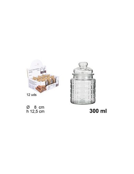 BOTE CRISTAL HERMETICO JUDY 300ml