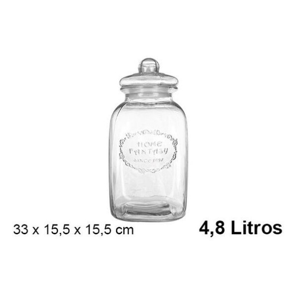 BOTE CRISTAL HERMETICO GALLETAS 4.8 L