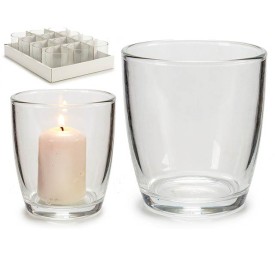 PORTAVELAS VASO ABOMBADO TRANS 9X8,5DIAM