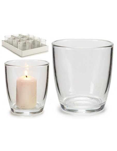 PORTAVELAS VASO ABOMBADO TRANS 9X8,5DIAM