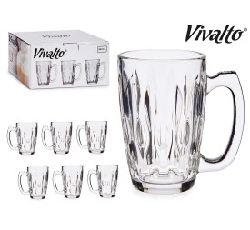 JARRA MUG VIDRIO 340ML DISEÑO ABSTRATO
