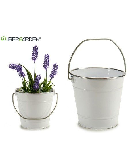 CUBO C ASA BLANCO FILO PLATA