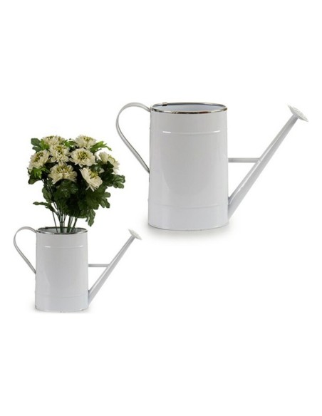 REGADERA GR OVAL BLANCA FILO PLATA 38 x 10,5 x 24 cm.