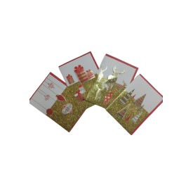 TARJETA DE NAVIDAD CON SOBRE ROJO