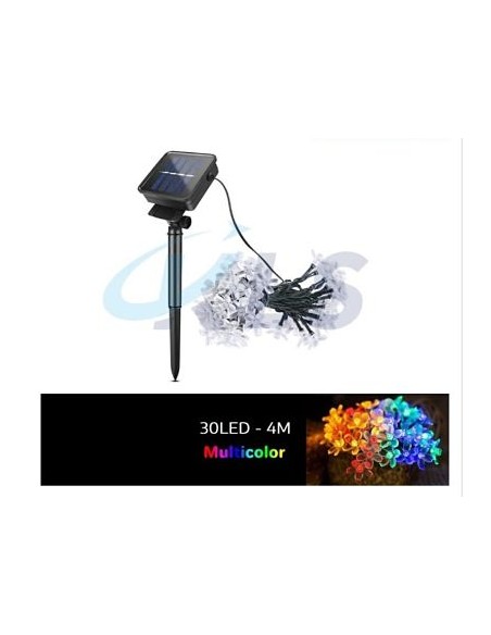 LUZ SOLAR FLOR 30LED 4M