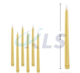 VELA LED DECORATIVAS 28CM ORO