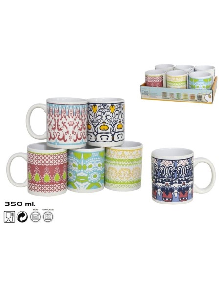 TAZA MUG 350 ML MILÁN 6 SURTIDOS