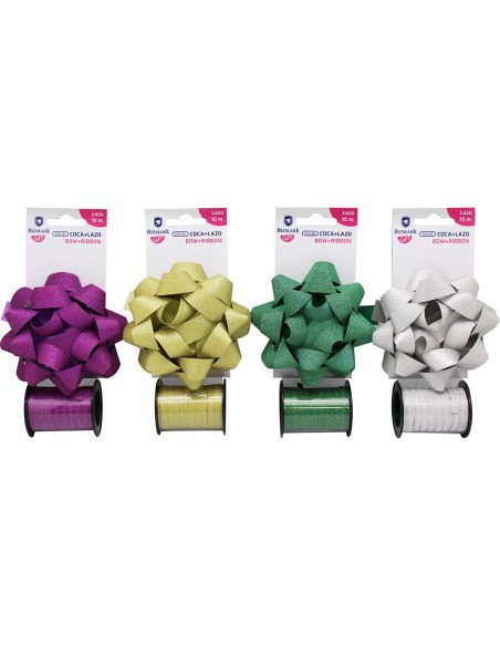 COCA GLITTER 11.5 CM+ LAZO GLITTER 10 MT