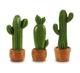 CACTUS RESINA VERDE M MARRON 40CM SURT 3
