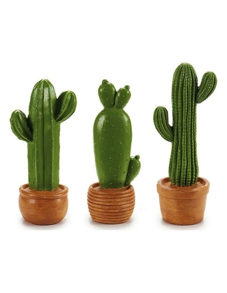 CACTUS RESINA VERDE M MARRON 40CM SURT 3