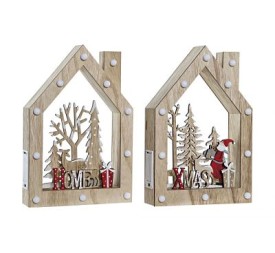 DECORACION LUMINOSA LED MADERA 20X6,5X30 2 SURT.