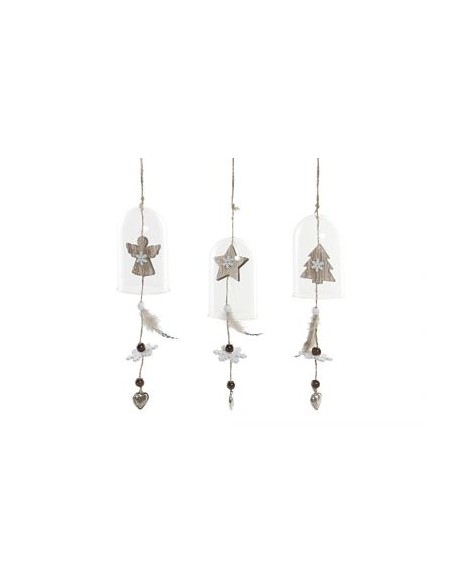 DECORACION COLGANTE MADERA 5X5X33,5 3 SURT.