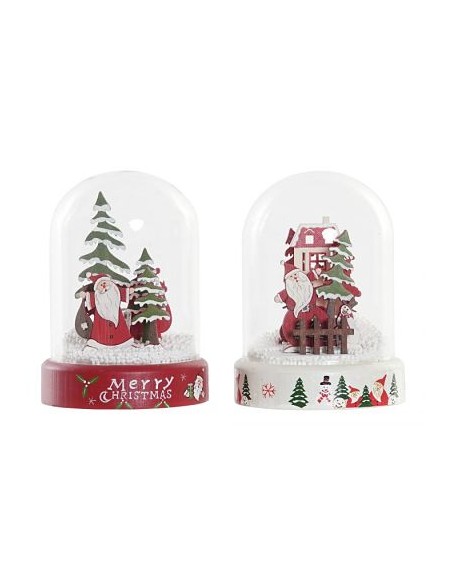 DECORACION LUMINOSA LED 9X9X11 PAPA NOEL 2 SURT.