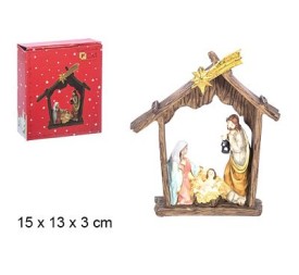 PORTAL NACIMIENTO 3 FIGURAS 15cm