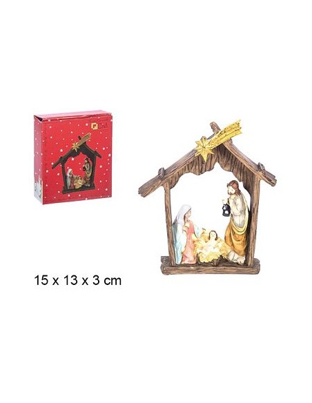 PORTAL NACIMIENTO 3 FIGURAS 15cm