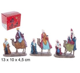 SET 3 REYES MAGOS A CAMELLO 13cm