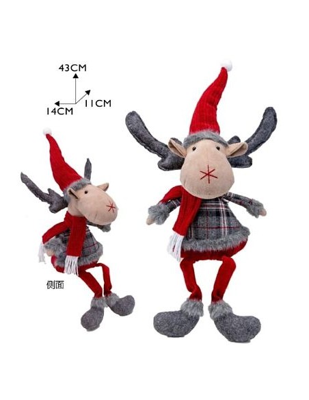 MUÑECO DE RENO 14*11*43CM