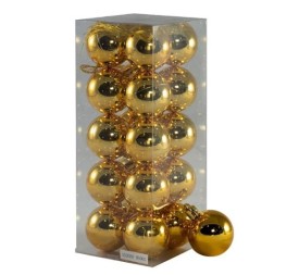 COLGANTE DE BOLAS 4CM ORO BRILLANTE SET 20PCS