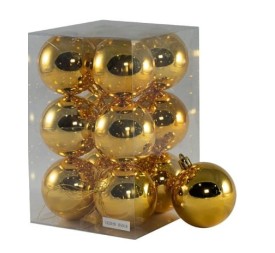 COLGANTE DE BOLAS 6CM ORO BRILLANTE SET 12PCS