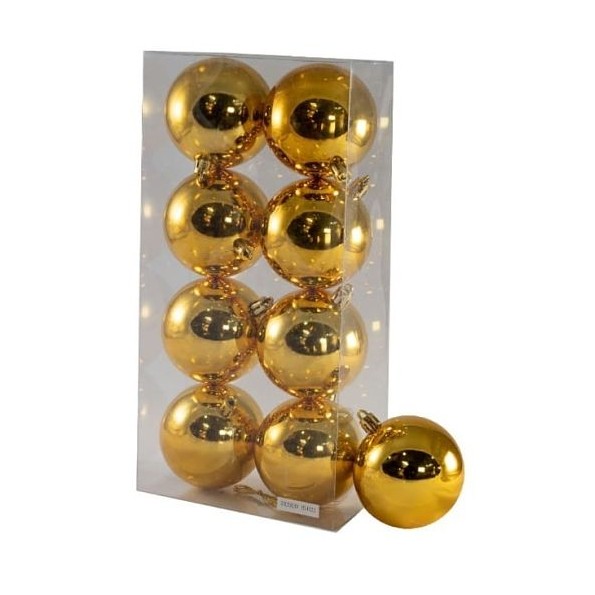 COLGANTE DE BOLAS 7CM ORO BRILLANTE