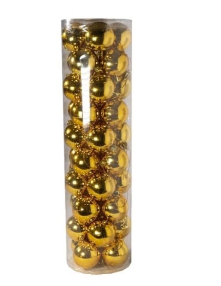 COLGANTE DE BOLAS 5CM SET 40PCS PLATA