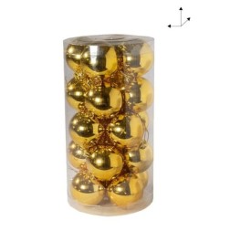 COLGANTE DE BOLAS 6CM SET 20PCS ORO