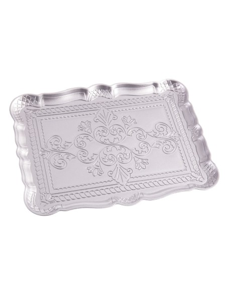 BANDEJA RECTANGULAR PLATA 30,50 X 23 X 1,50 CM