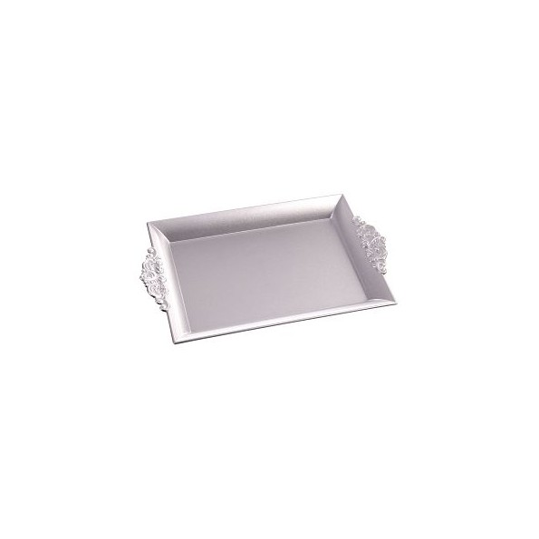 BANDEJA RECTANGULAR PLATA 32 X 20 X 3 CM