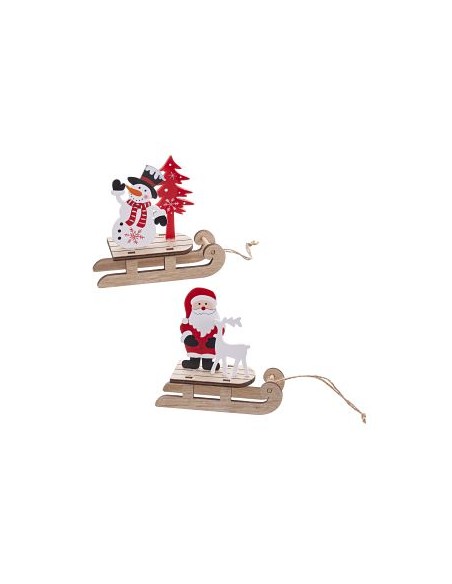 COLGANTE TRINEO MADERA 2/M 12 X 12 X 5,50 CM