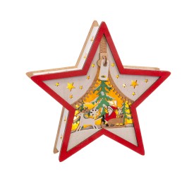 ESTRELLA PAPA NOEL CON LUZ 20 X 5,20 X 19 CM