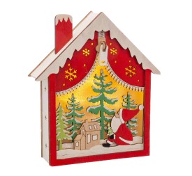 CASA PAISAJE PAPA NOEL CON LUZ 18,50 X 5,20 X 20,70 CM