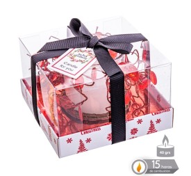 VELA TARRO CRISTAL "GLITTERING" 10,50 X 10,50 X 6,70 CM