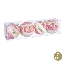 S/4 BOLAS CENEFA FOAM ROSA 7 X 7 X 7 CM