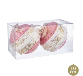 S/2 BOLAS CENEFA FOAM ROSA 10 X 10 X 10 CM