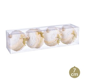 S/4 BOLAS CIERVO FOAM ORO 7 X 7 X 7 CM