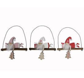 COLGANTE SANTA CLAUS TUMBADO 11,5X16CM 3