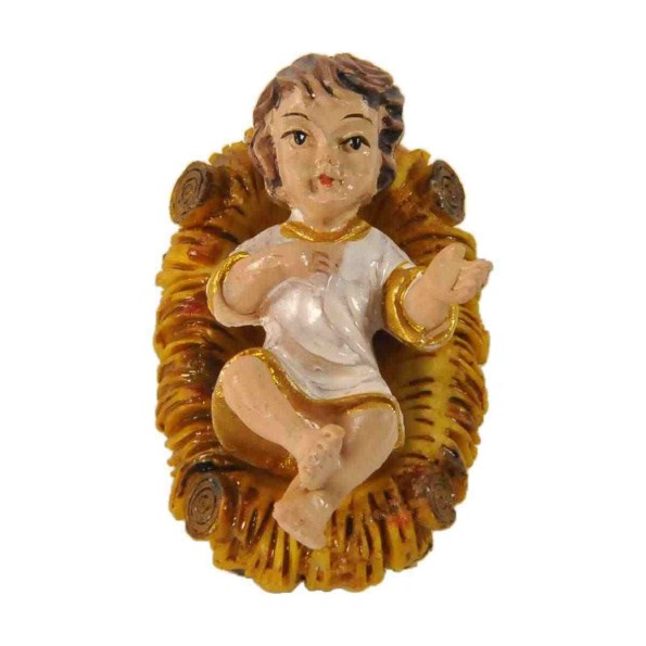 NIÑO JESÚS EN PESEBRE 5.5 CM