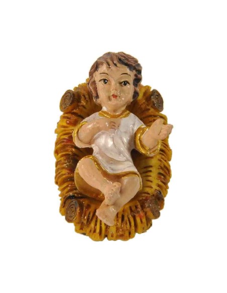 NIÑO JESÚS EN PESEBRE 5.5 CM