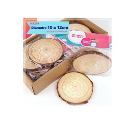 DISCOS DE MADERA 10 A 12CM