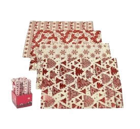 SALVAMANTEL DEC BRILLO ROJO - 29X45CM 4S