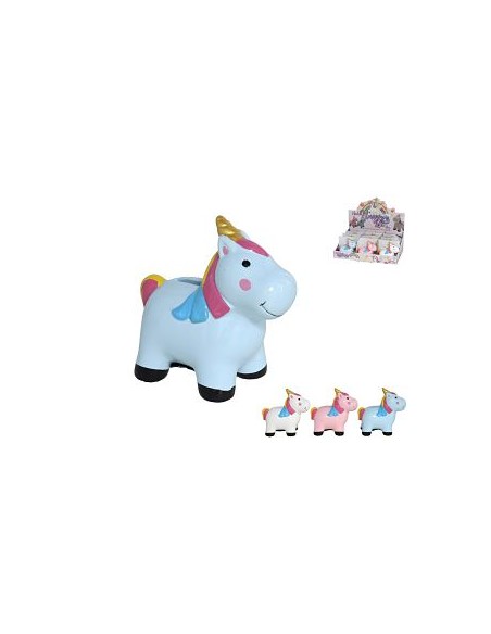 HUCHA UNICORNIO LEILA 11,5x6CM SURTIDO