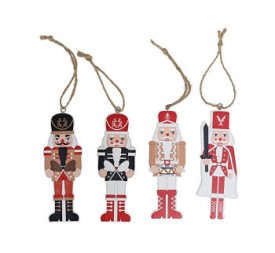 COLGANTE SOLDADO NAVIDAD 11CM 4STD