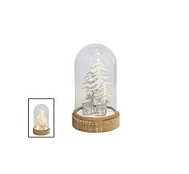 CÚPULA ÁRBOL NAVIDAD BLANCO 10LED 20X11,