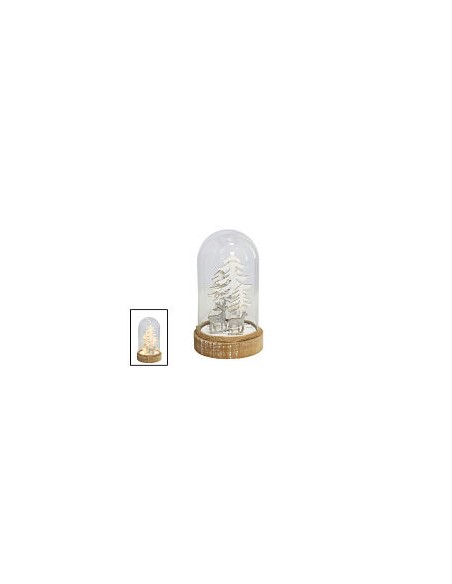 CÚPULA ÁRBOL NAVIDAD BLANCO 10LED 20X11,