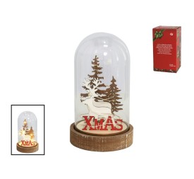 CÚPULA ÁRBOLES NAVIDAD ORO XMAS 10LED 20