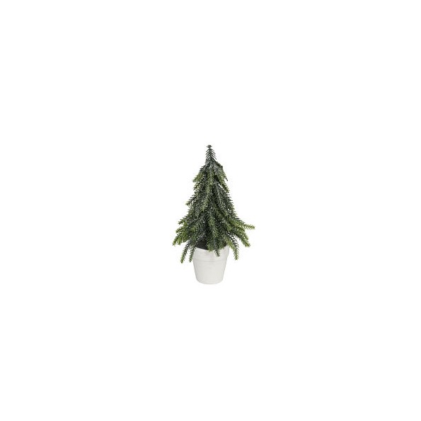 MACETA ÁRBOL DE NAVIDAD C/BRILLO 19CM