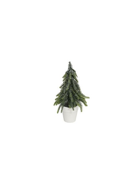 MACETA ÁRBOL DE NAVIDAD C/BRILLO 19CM