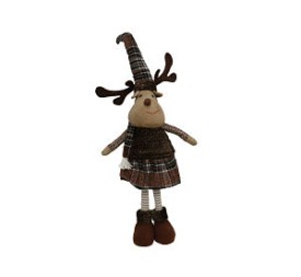 Mayorista Decoración Hogar Navidad RENA GORRO CUADROS | Mundo Flor